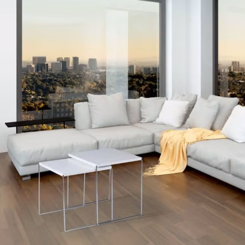 Coppia di tavolini moderni Maconi New Line Double
