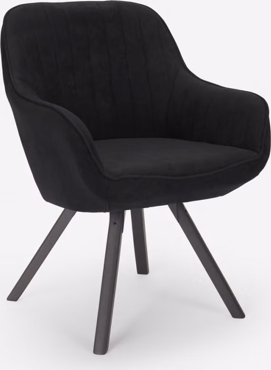 Sedia girevole per ristorante di design moderno Tandil - nero
