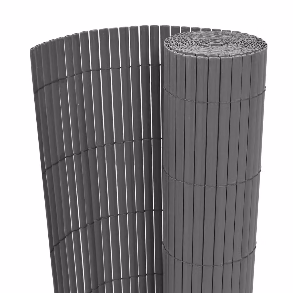Recinzione per giardino vidaXL in PVC grigio, L: 300 cm, H: 150 cm
