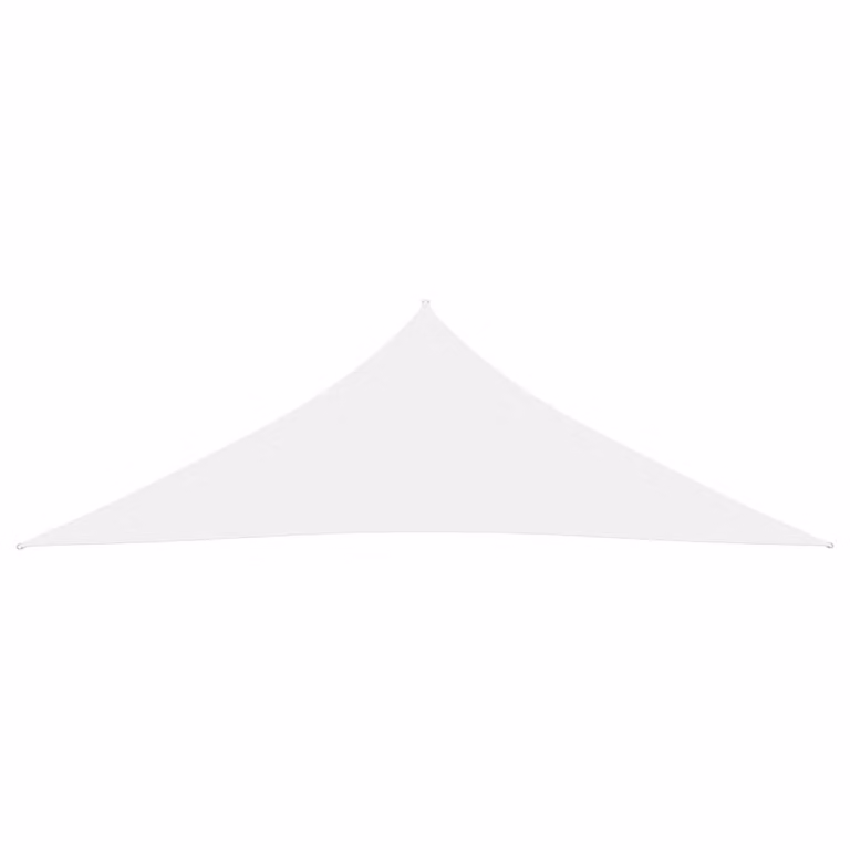 Parasole a Vela Oxford Triangolare 5x5x6 m Bianco