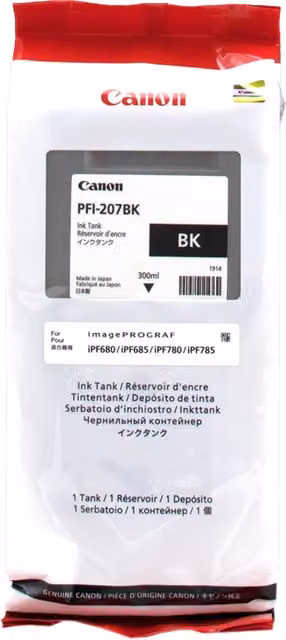Canon Large Format Canon PFI-207 BK cartuccia nera