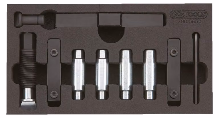 KS TOOLS Set di utensili per l'espansione del foro a morsetto 11 pz - 700.5650