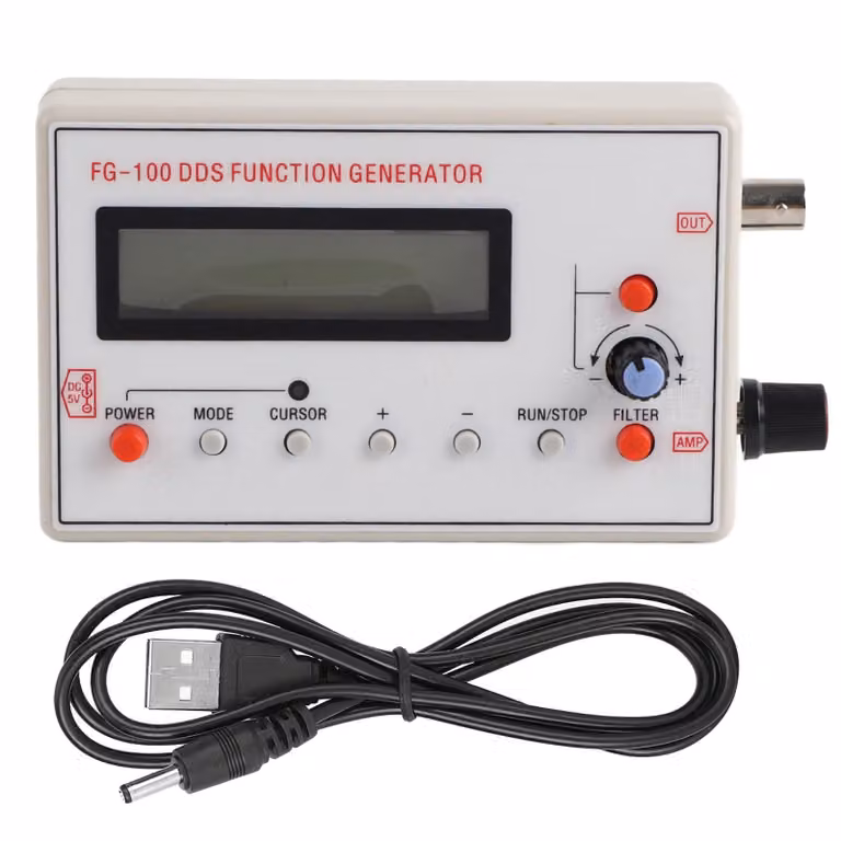 FG-100 DDS Generatore di funzioni Frequenza sinusoidale 1 Hz-500 kHz Contatore Sorgente di segnale Generatore Dispositivo di misura