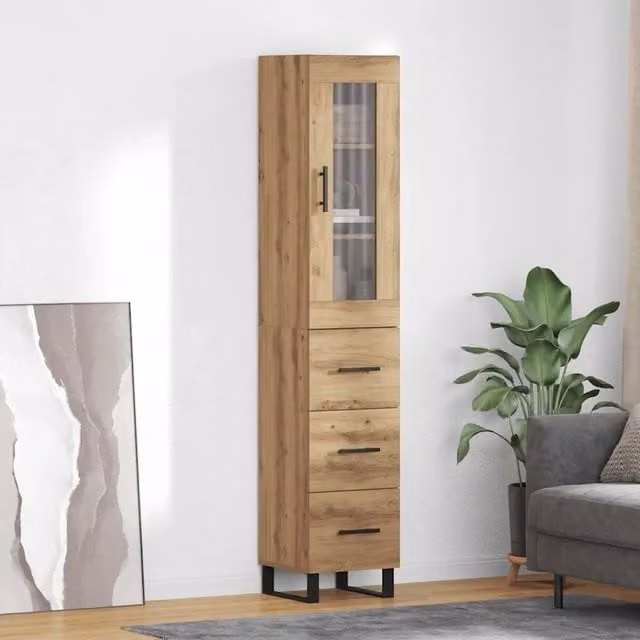 Credenza Rovere artigianale 34,5 x 34 x 180 cm 3416000