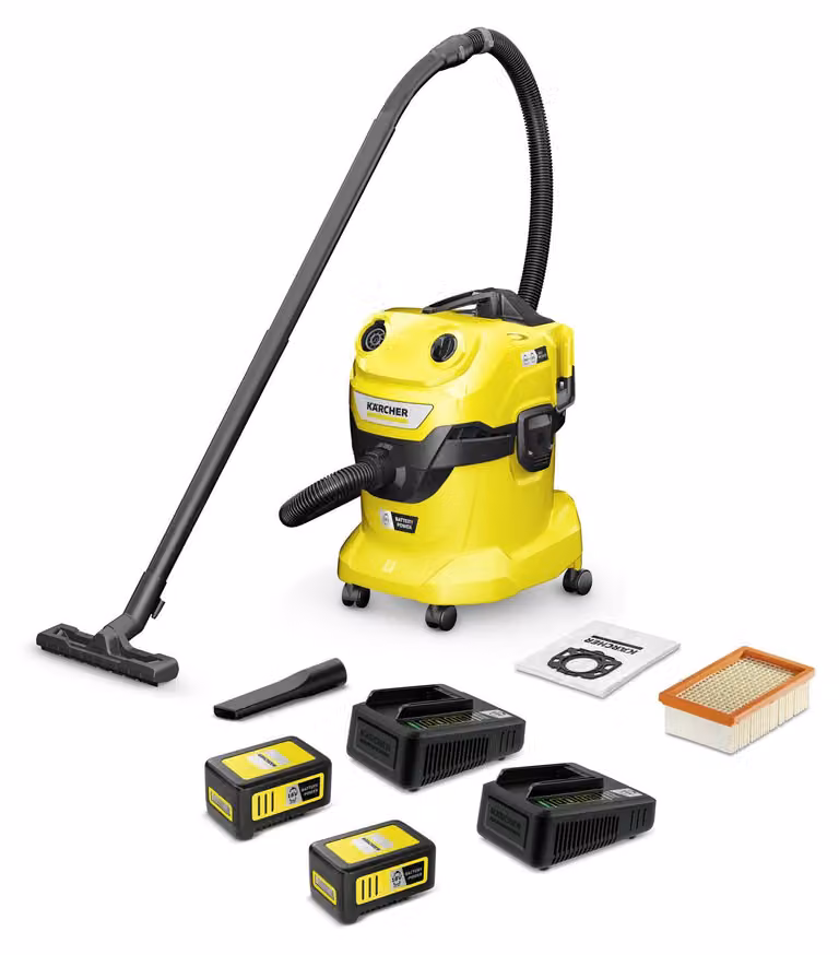 Kärcher WD 4-18 Dual Battery Set 1.628-601.0 Aspirapolvere a batteria a secco/umido