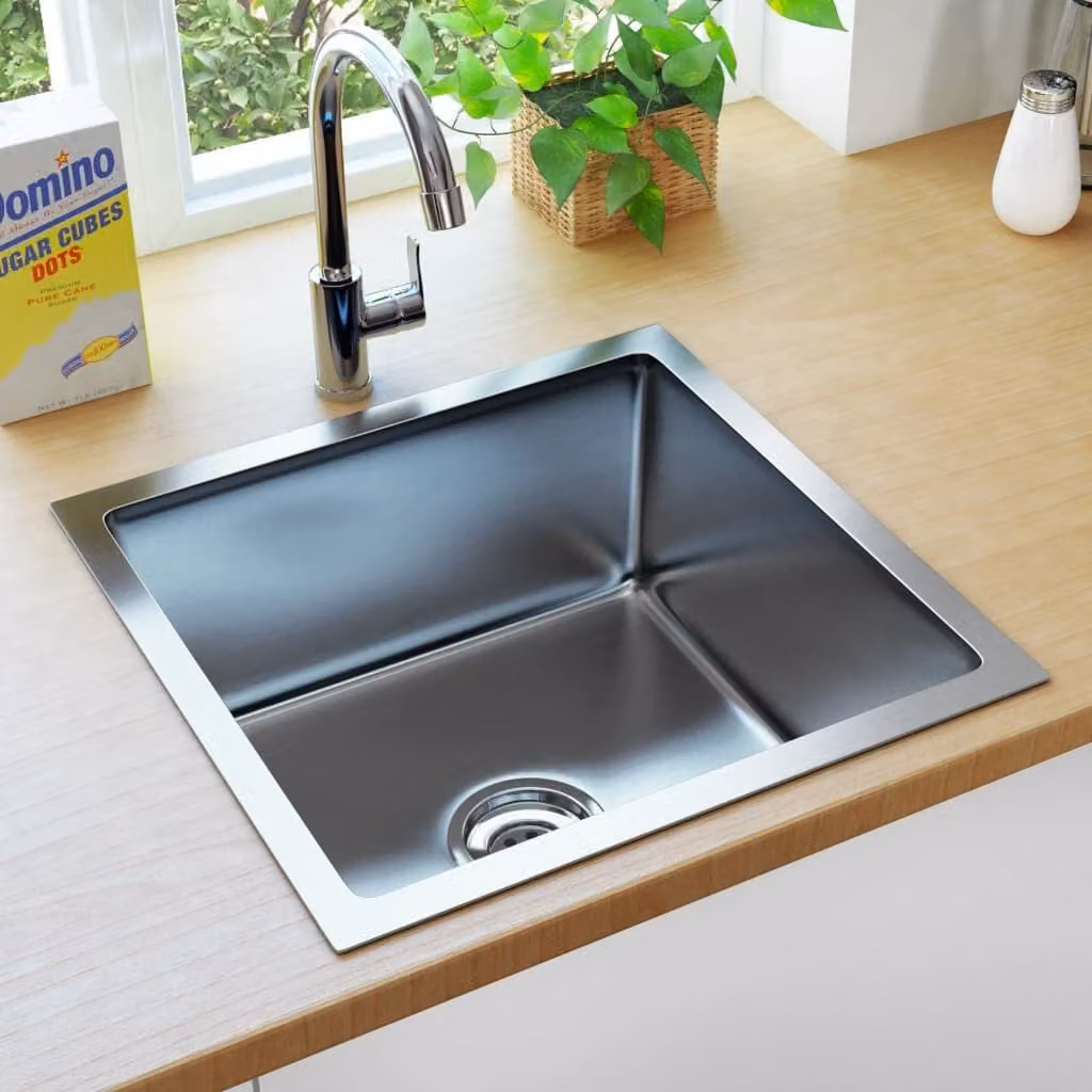 The Living Store Lavello da cucina artigianale in acciaio inox