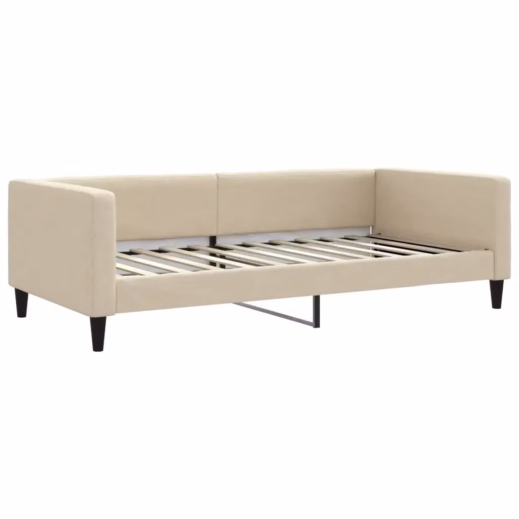 Letto da giorno beige in tessuto vidaXL L/P/H: 200 x 110 x 68 cm – 2