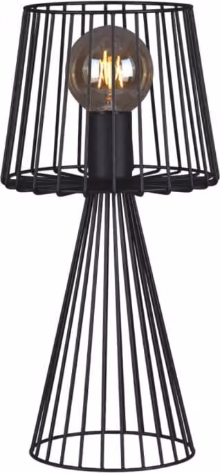 Lampada da tavolo moderna SOUL nera 1xE27x60W in metallo, dimensioni: 42x20x20 cm, IP20, Kaja