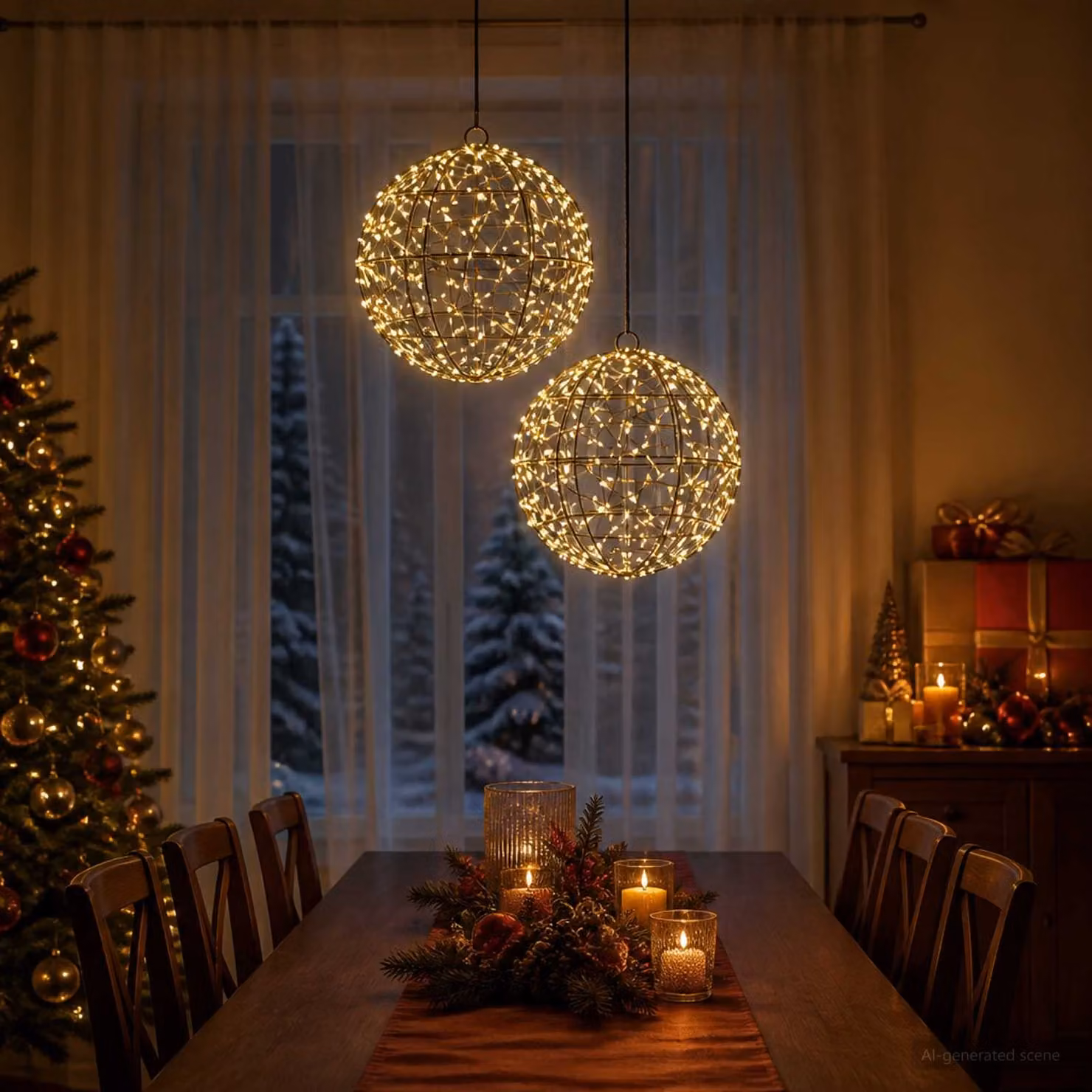 vidaXL Luce a punta di Natale 2 pz 600 LED Bianco caldo