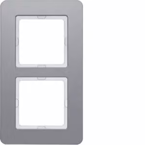 HAGER BERKER Q.7 Cornice doppia in alluminio 10126074