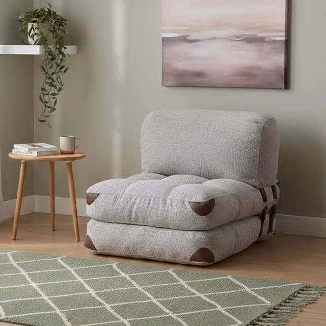 Poltroncina Surigae DMORA Grigia L 80 cm x P 60 cm x H 70 cm