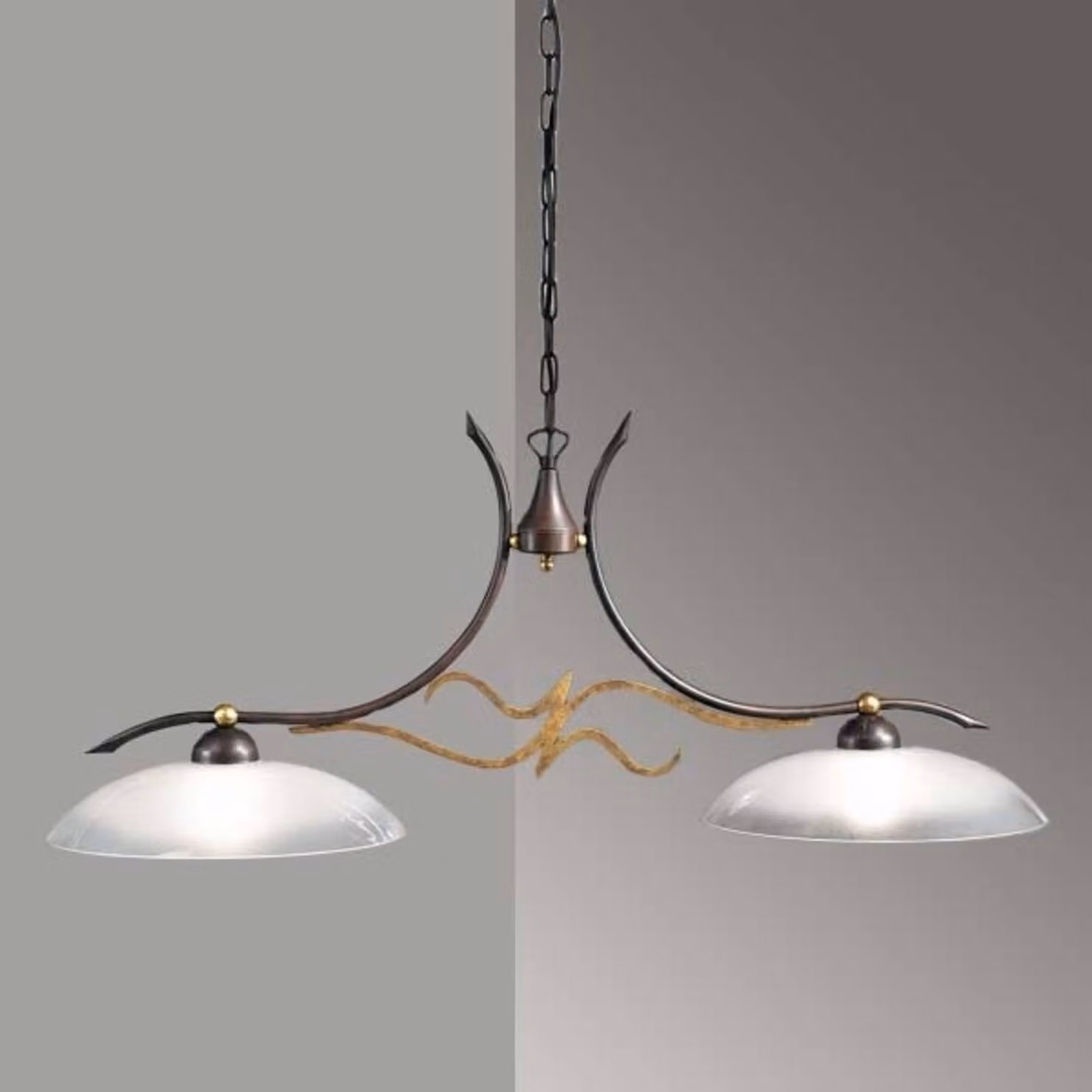 Kögl Lampada a sospensione AMABILE, dimmerabile, Marrone / Ruggine, Soggiorno / Sala da pranzo, Metallo, Campagna / Rustiche, Lampada a sospensione