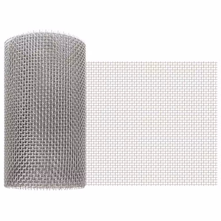 Rete per schermatura vidaXL in acciaio inossidabile Argento L: 500 cm, H: 20 cm