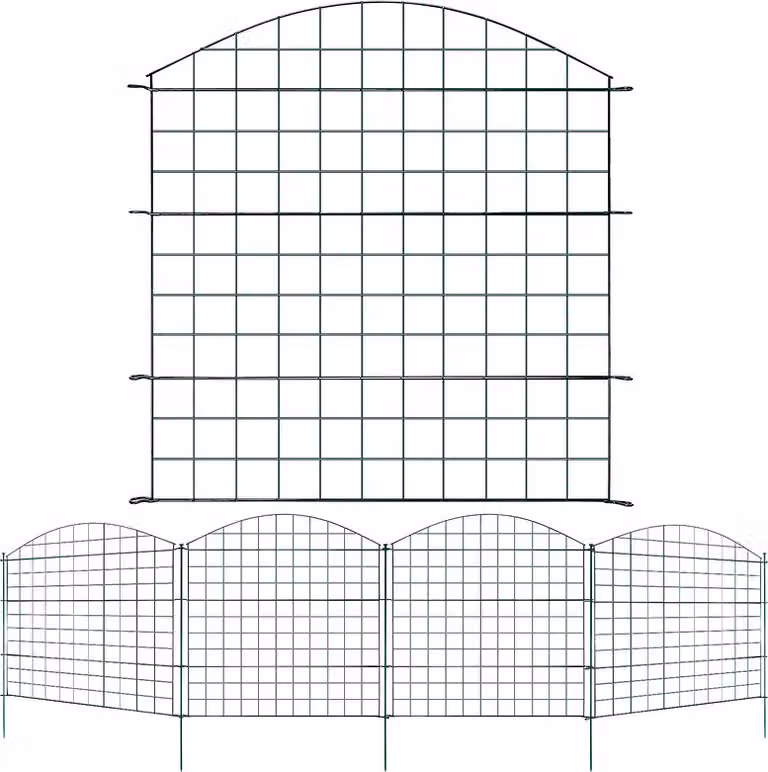 Jopassy stagno recinto superiore arco giardino recinto animale recinzione set giardino filo VERDE recinzione 5x