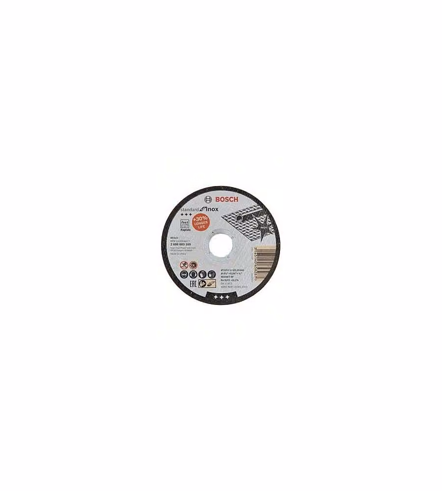 Bosch Disco di Taglio per Acciaio Inox - 115mm