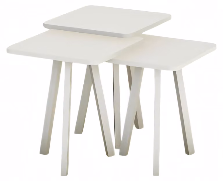 Weißes Holz Couchtisch-Set im modernen Stil