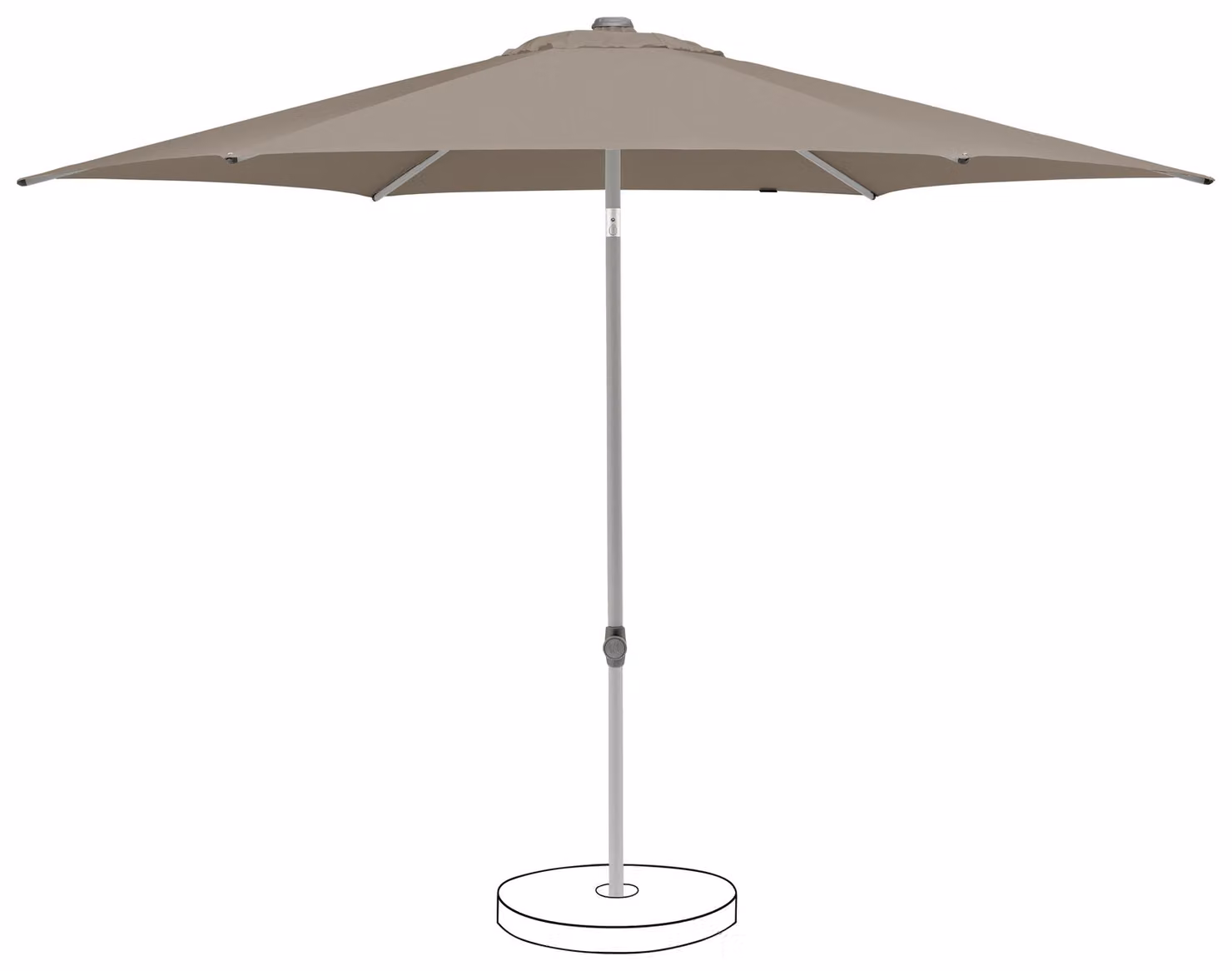 Pop Up 250 cm, tortora chiaro