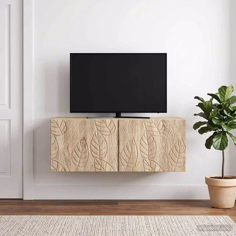 vidaXL Mobile Porta TV da Muro in Legno MDF Stile Vintage, Colore Rovere Sonoma, L 78,5 cm x P 41 cm x H 30 cm