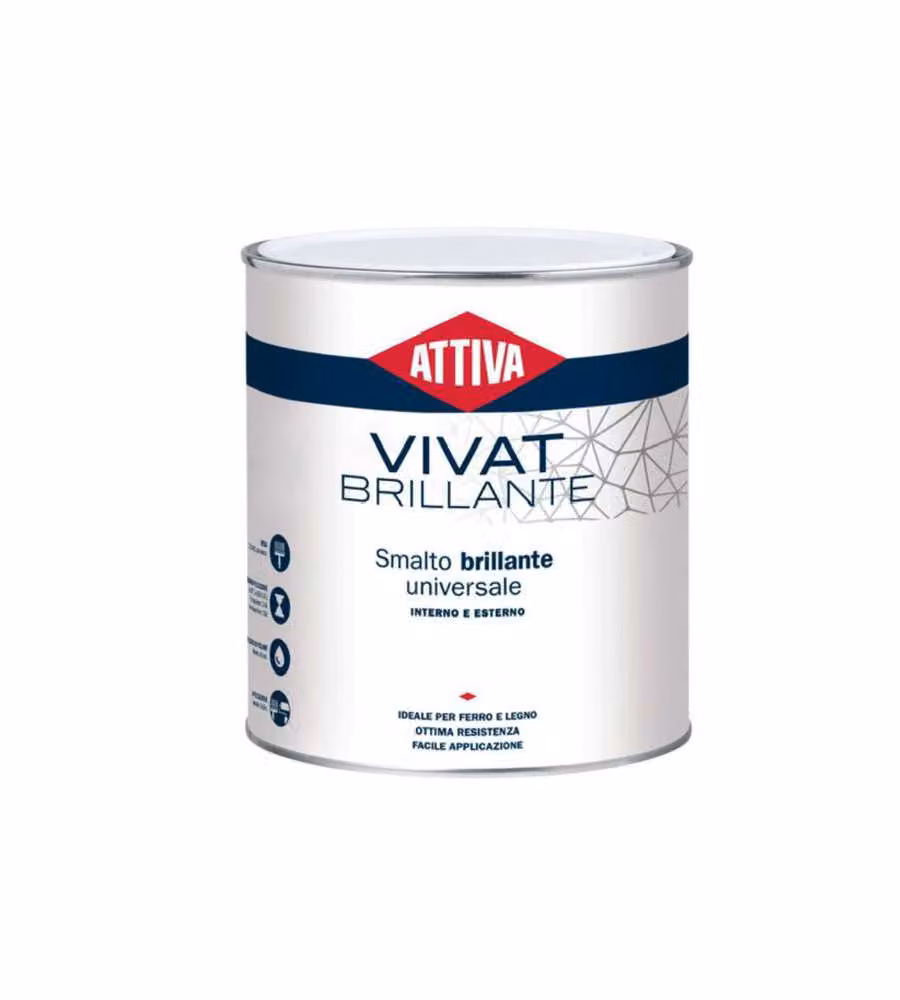 Smalto Sintetico 0,750 052 Grigio Mar.Vivat Attiva