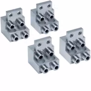 Morsetti per dimensioni h800/h1000, 4 poli, alluminio/rame, 4x 95-240 mm²
