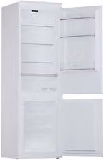 Frigorifero combinato da incasso De'Longhi F6CSF250E, colore bianco, capacità 250 L, classe energetica E, con apertura reversibile e sistema statico, L/P/H: 60 x 54,5 x 176,9 cm