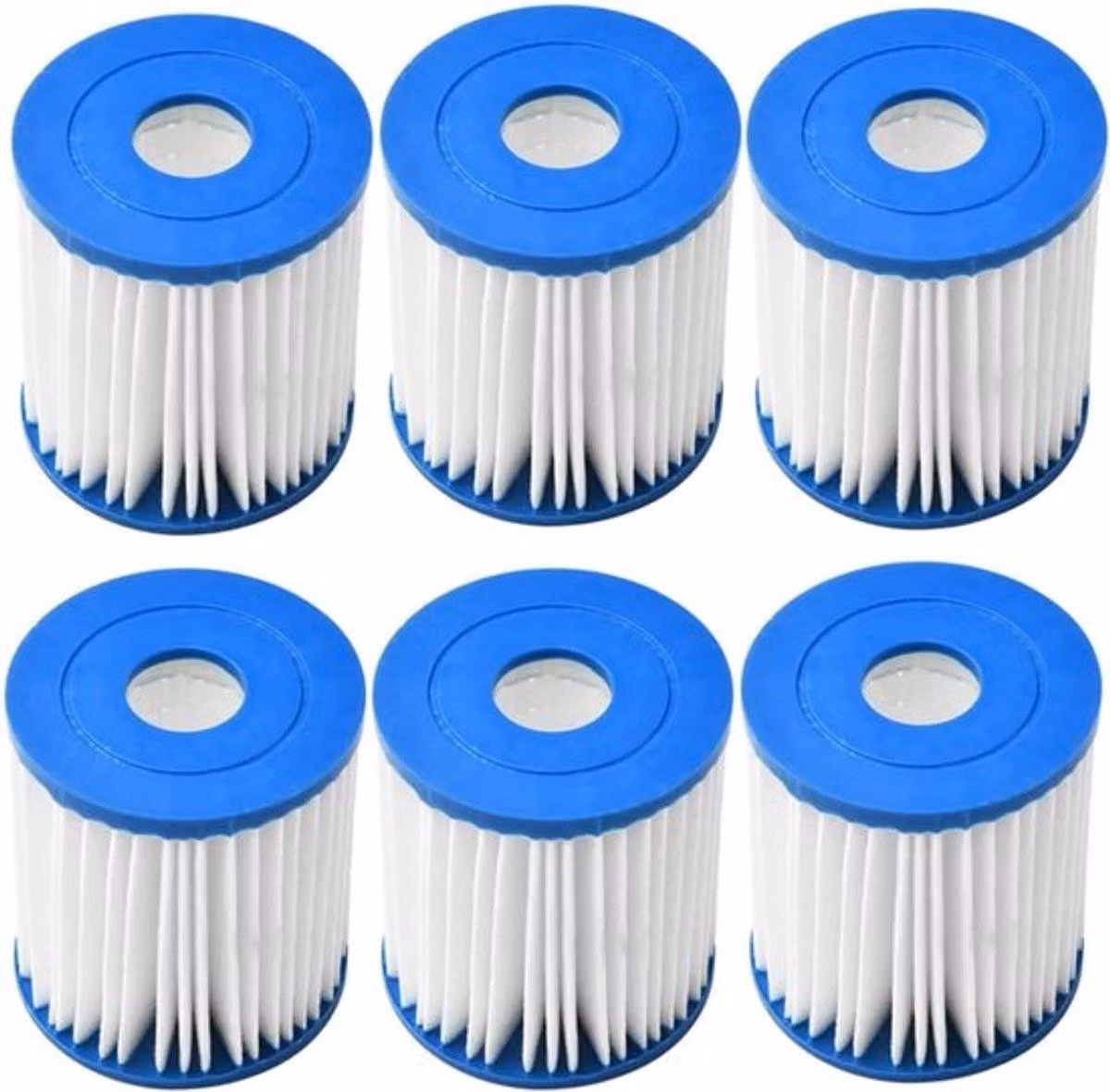 Filtri di ricambio per vasche idromassaggio Intex modello H - confezione da 6 filtri, ideali per piscine fuori terra e vasche idromassaggio, per un'acqua pulita e un'installazione semplice