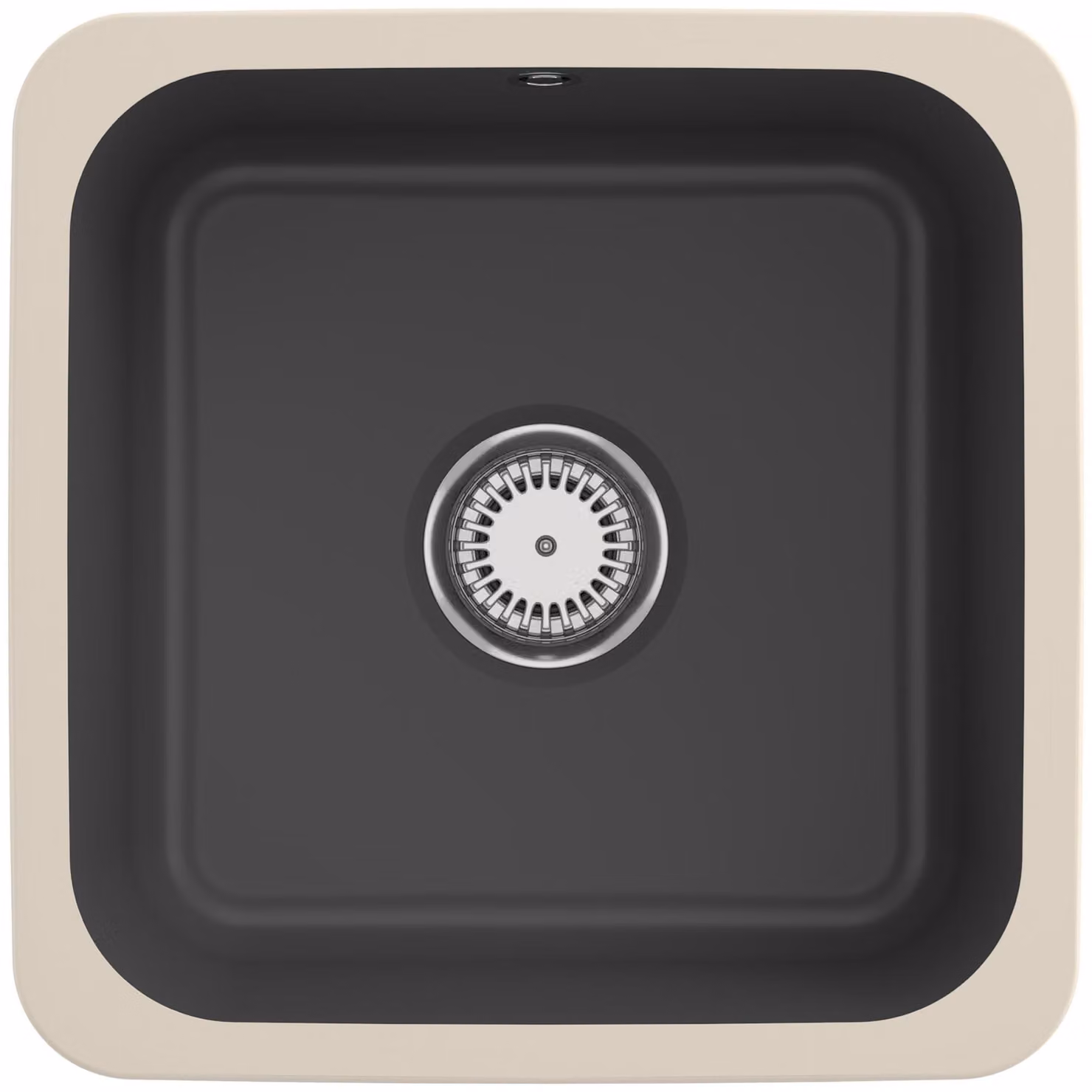 Lavello Villeroy&Boch, lavello da cucina Cisterna 50 Graphite 450x450mm, larghezza base 50cm