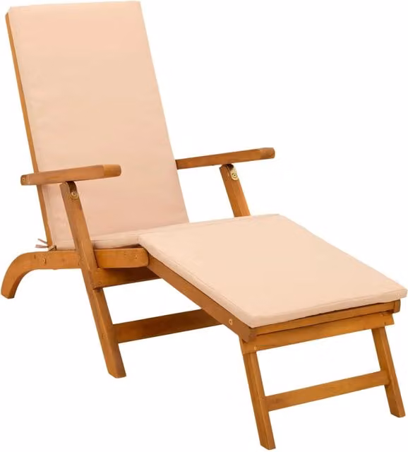 Lettino Prendisole | Sdraio da giardino | Lettino da sole reclinabile e pieghevole 55 x 146 x 91 cm
