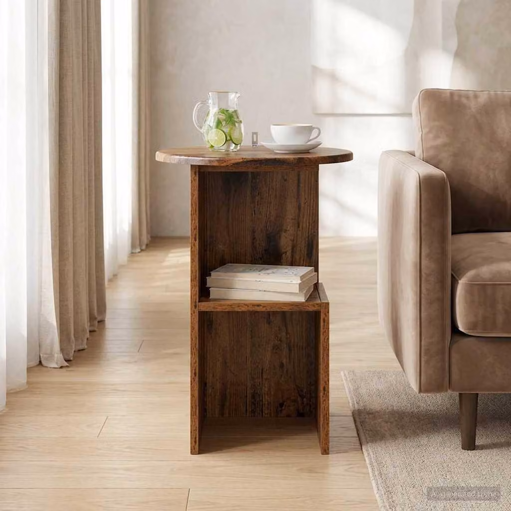Maison Exclusive - Tavolino in legno di recupero Ø 39,5 x 55 cm, materiale a base di legno