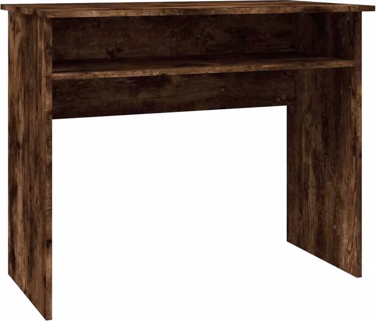 Scrivania Rovere Fumo 90x50x74 cm in Legno Multistrato
