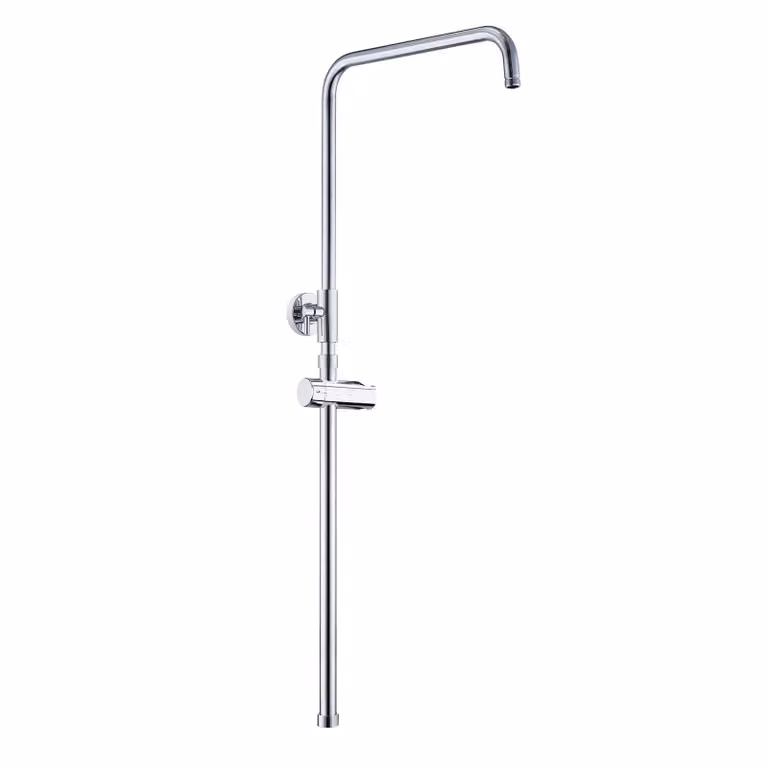 JOHO Asta doccia regolabile in altezza con supporto per doccia a mano, in acciaio inox, con lunghezza regolabile da 69 a 111 cm, cromato