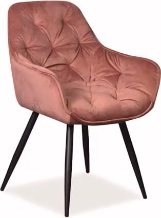 Set di 6 sedie da pranzo per cucina in ciliegio rosa antico