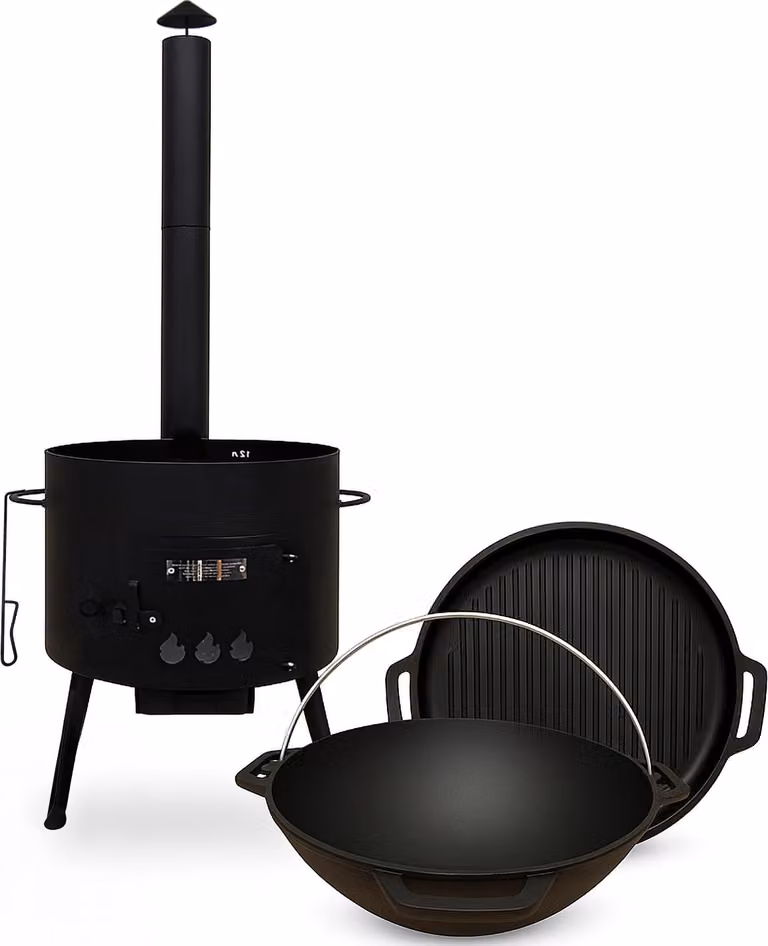 Ushak Ø40cm Kasan 12L con coperchio per griglia in ghisa