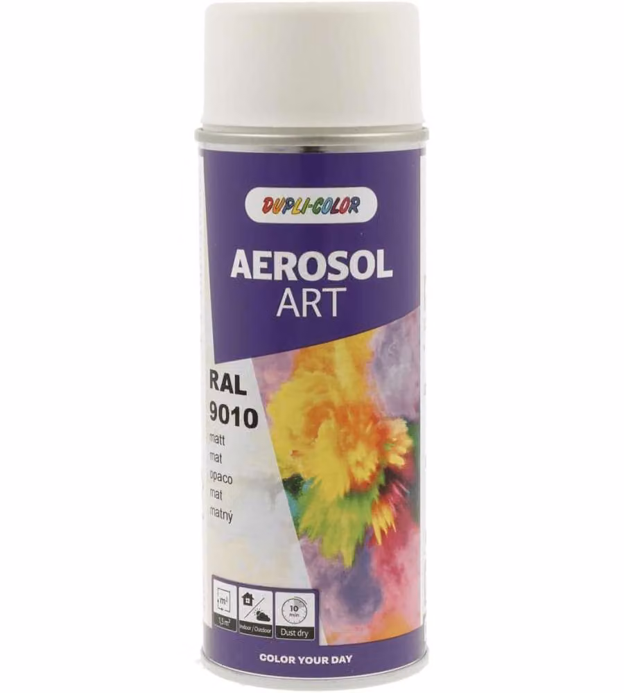 DUPLI-COLOR Vernice Spray RAL 9010 Bianco Puro Opaco 400 ml
