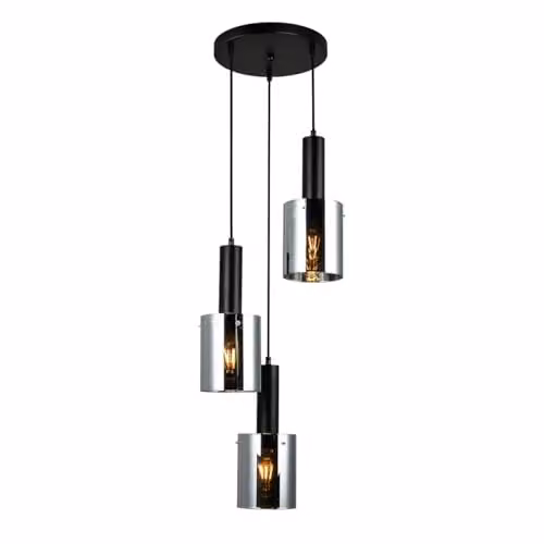 Italux Sardo PND-5581-3A-BK+SG - Sospensione 3 x 40 W/E27 IP20