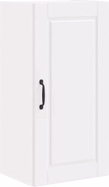 Mobile da cucina moderno da parete pratico contenitore linee pulite 40 x 31 x 80 cm legno ingegnerizzato bianco 02_0054369