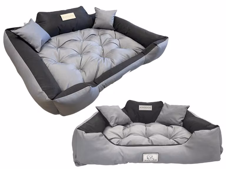 Letto grande per cani e gatti 145 x 115 grigio scuro - Kingdog