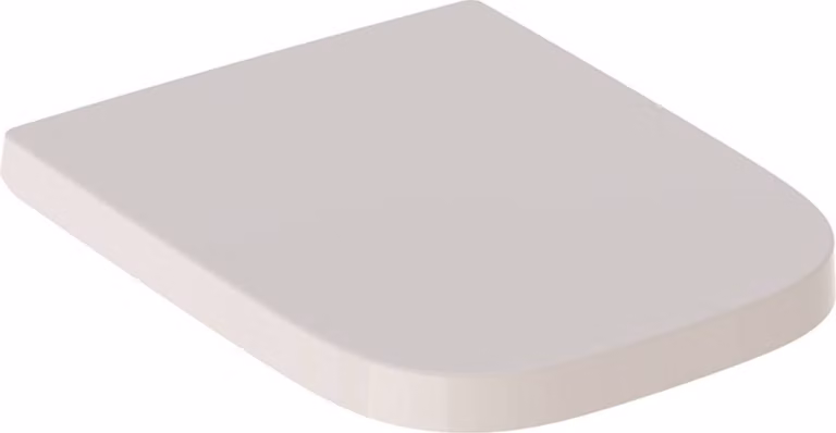Siège de WC Geberit Renova Nr.1 Plan 500692011, design carré, abaissement automatique, charnières Quick-Release, fixation par le haut, charnières en laiton chromé, 500.692.01.1, 500.692.01.1