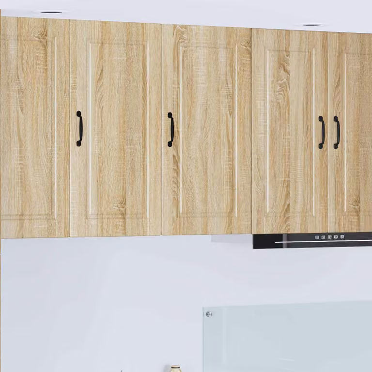 Armadietto a muro moderno vidaXL PORTO in rovere color marrone con ante a battente L: 40 cm, P: 31 cm, H: 80 cm