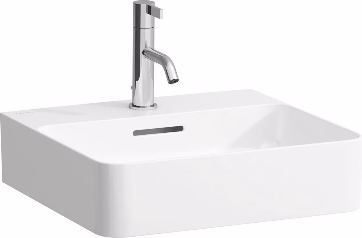 LAUFEN VAL lavabo à poser, 1 trou pour robinet, avec trop-plein, US fermé 450x420mm, H8162800001041, H8162800001041
