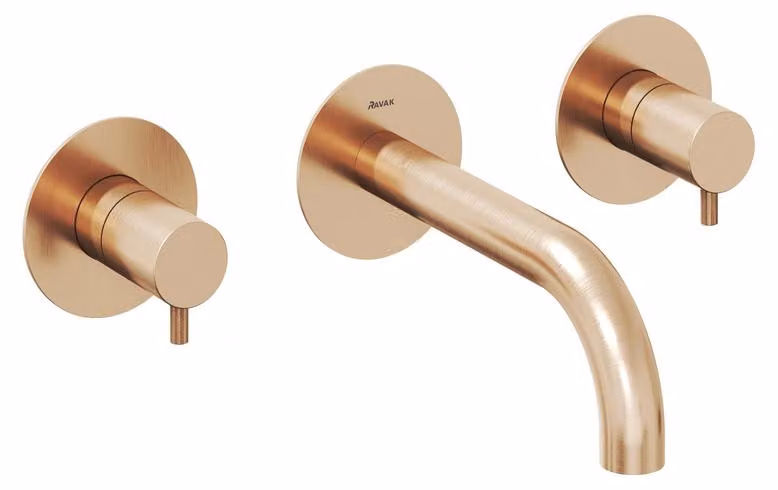Miscelatore per lavabo a incasso Ravak EspritES 019.60RGB.O1 con corpo, oro rosa spazzolato