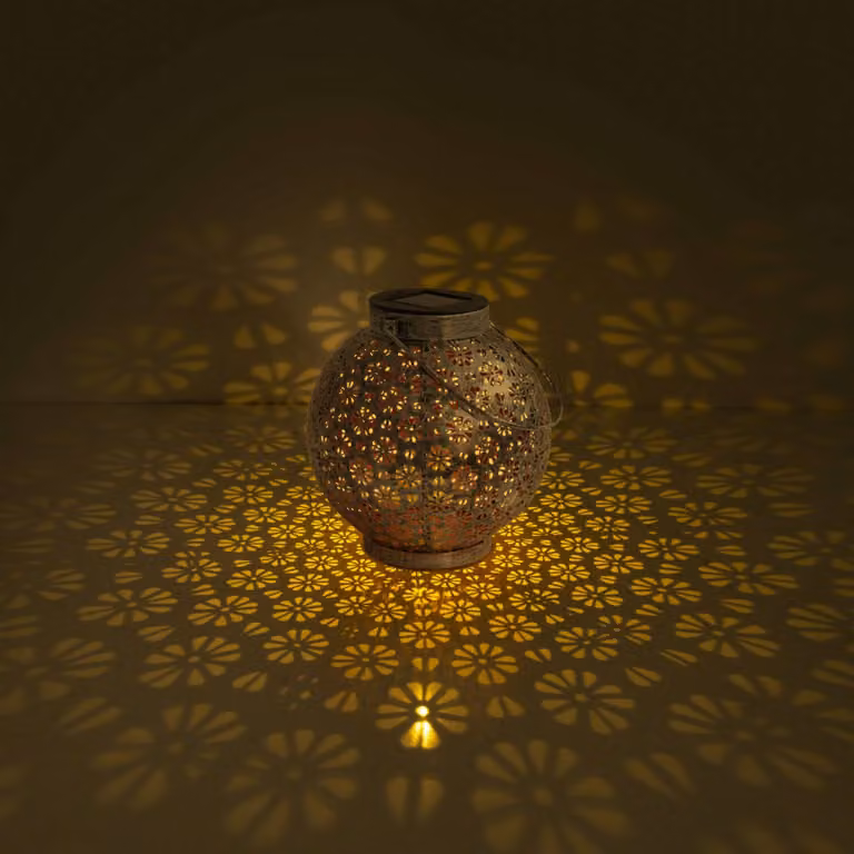 Näve Lampada solare 52854, Cromo / Argento, Metallo, Lampada solare