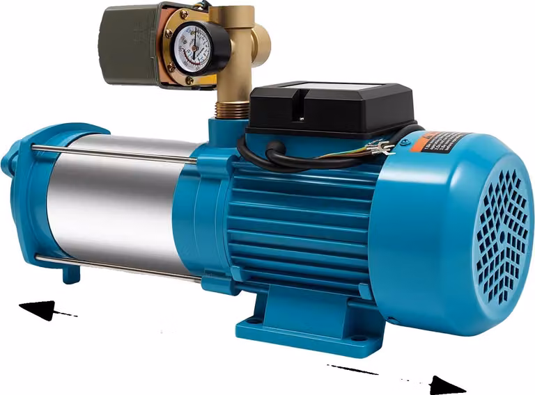 Pompa centrifuga, acciaio inox, autoadescante, blu