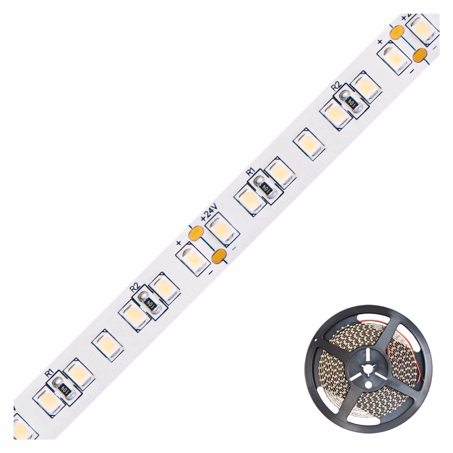Striscia LED 5m 3000K 24V/DC IP20 - Nastro leggero / tubo / nastro SB2024702802