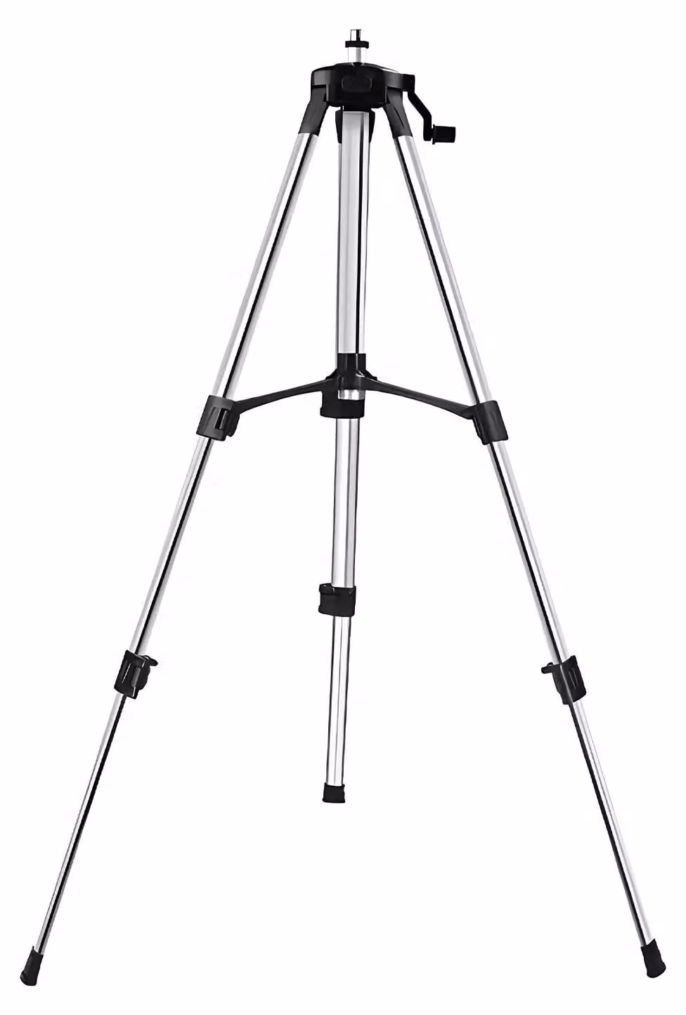 Livella laser con stativo - Treppiede regolabile da 1,2 m - Struttura in metallo - Adattatore filettato da 1,6 cm (5/8") - Rivestimento anticorrosivo - Adatta per livelle laser autolivellanti - Altezza: 120 cm