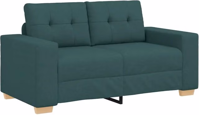 Divano | Divano da soggiorno | Sofa Divanetto Verde Scuro 160x77x82 cm in Tessuto