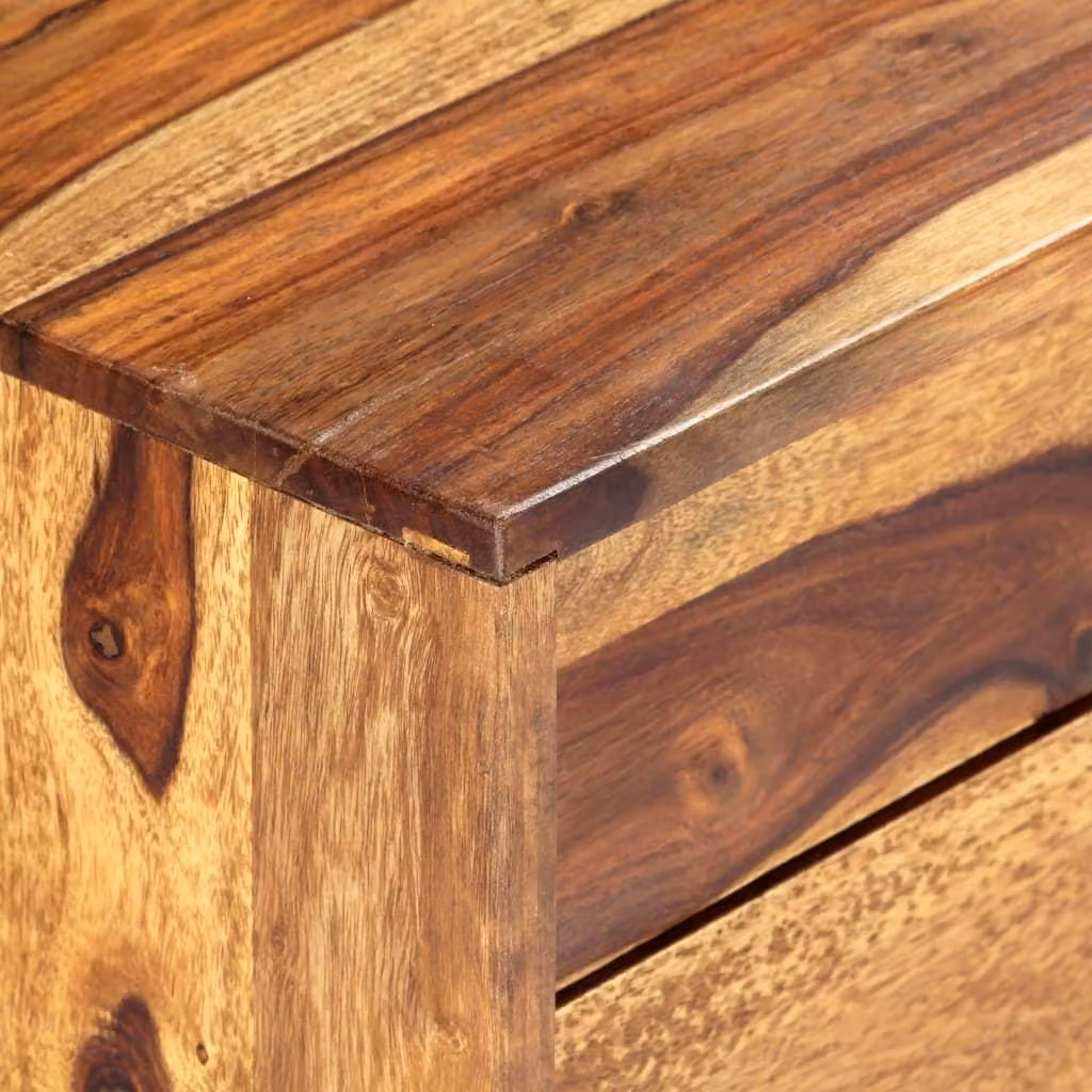 vidaXL Sideboard 118x30x60 cm Massivholz Akazie