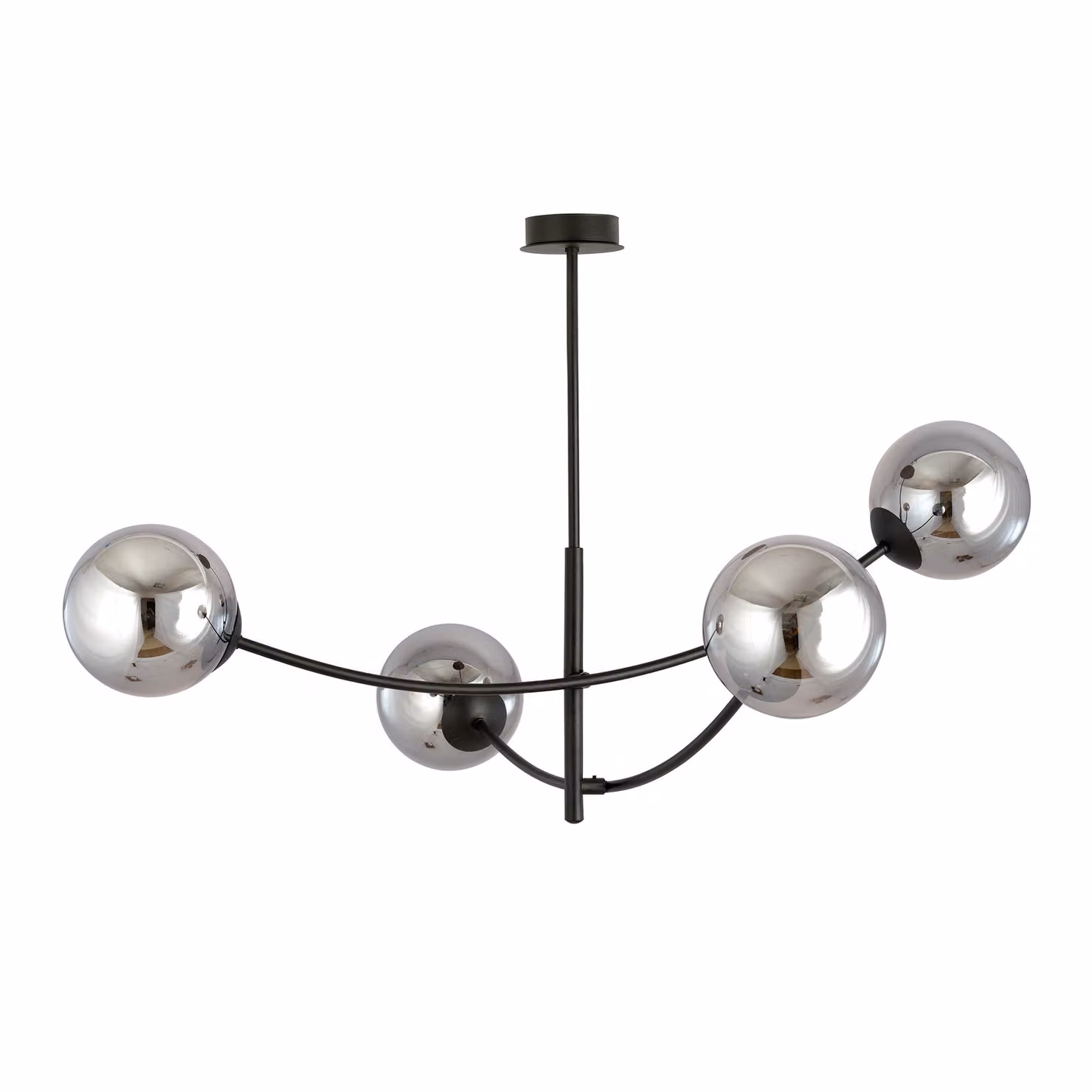 Lampada da soffitto Emibig 4xE14 40W HUNTER 4 NERO/GRAFITE 1100/4
