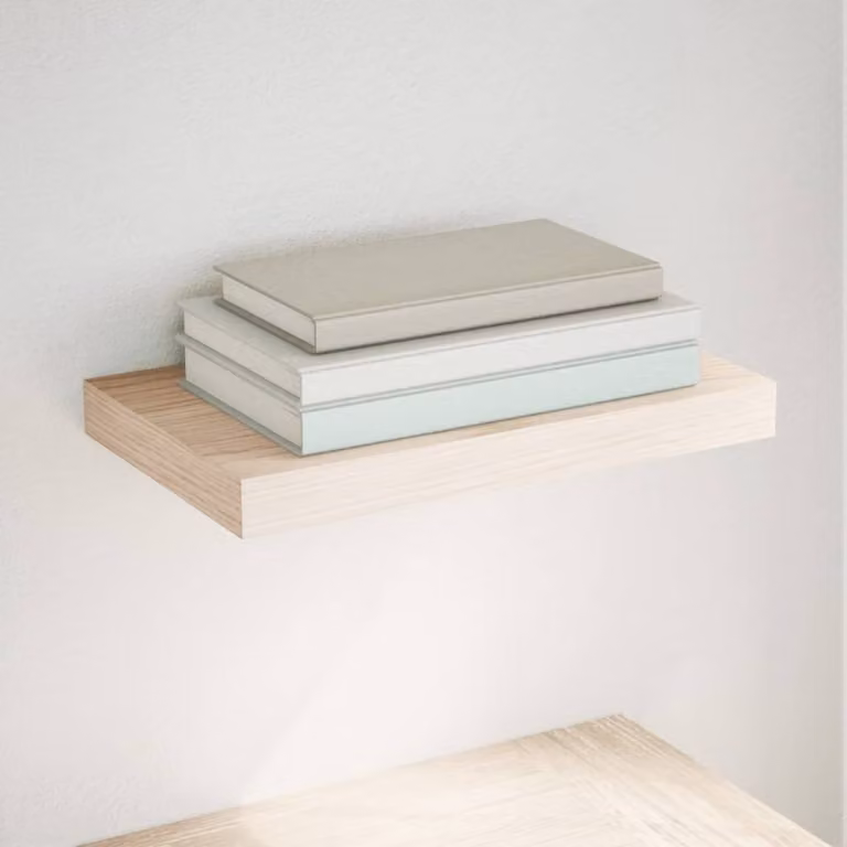 vidaXL Mensola Pensile in MDF e Metallo Colore Rovere, L/P/H: 40 x 23,5 x 4 cm