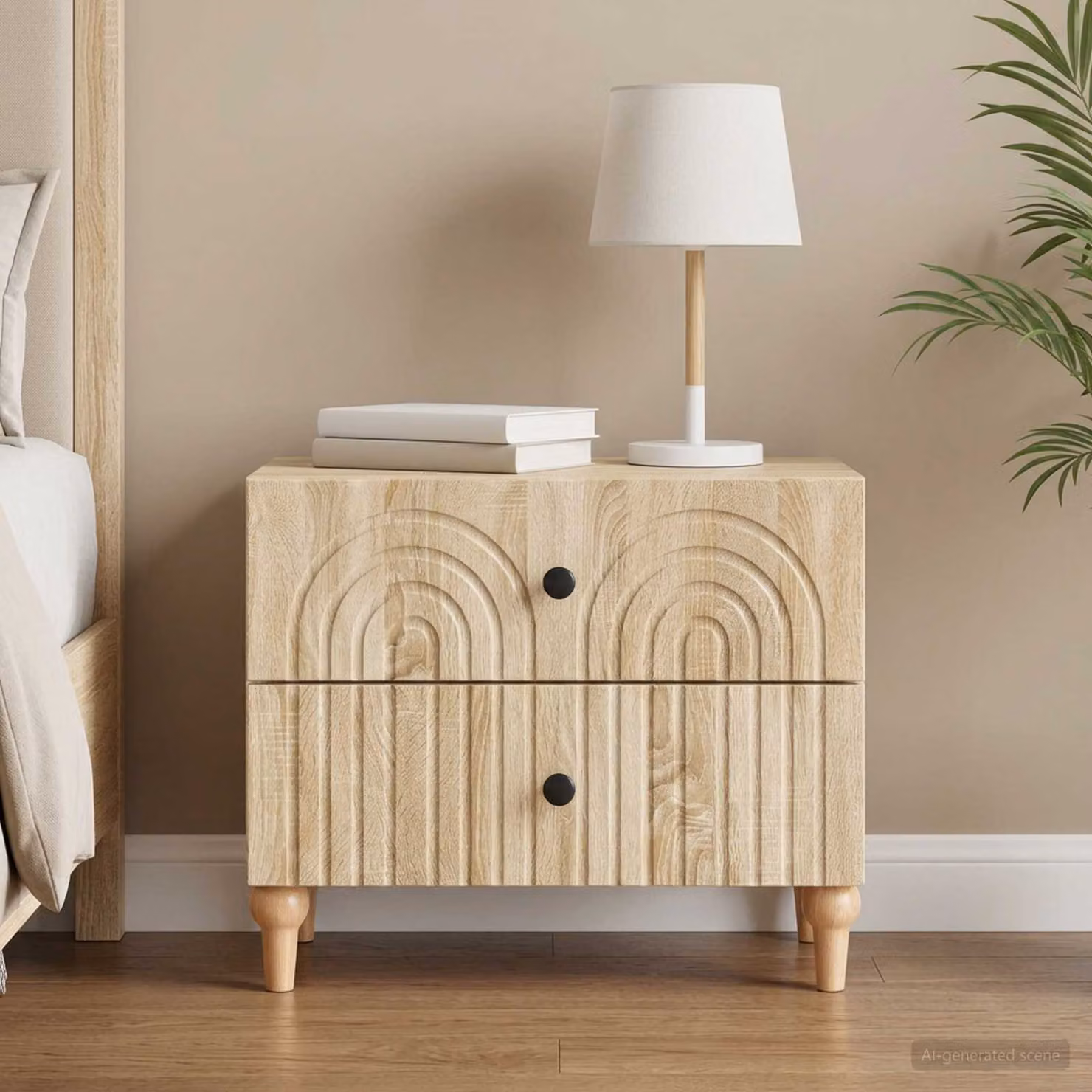 vidaXL Armadio da Notte con Cassetto in Rovere Sonoma Marrone L: 62 cm, P: 34,5 cm, H: 48 cm